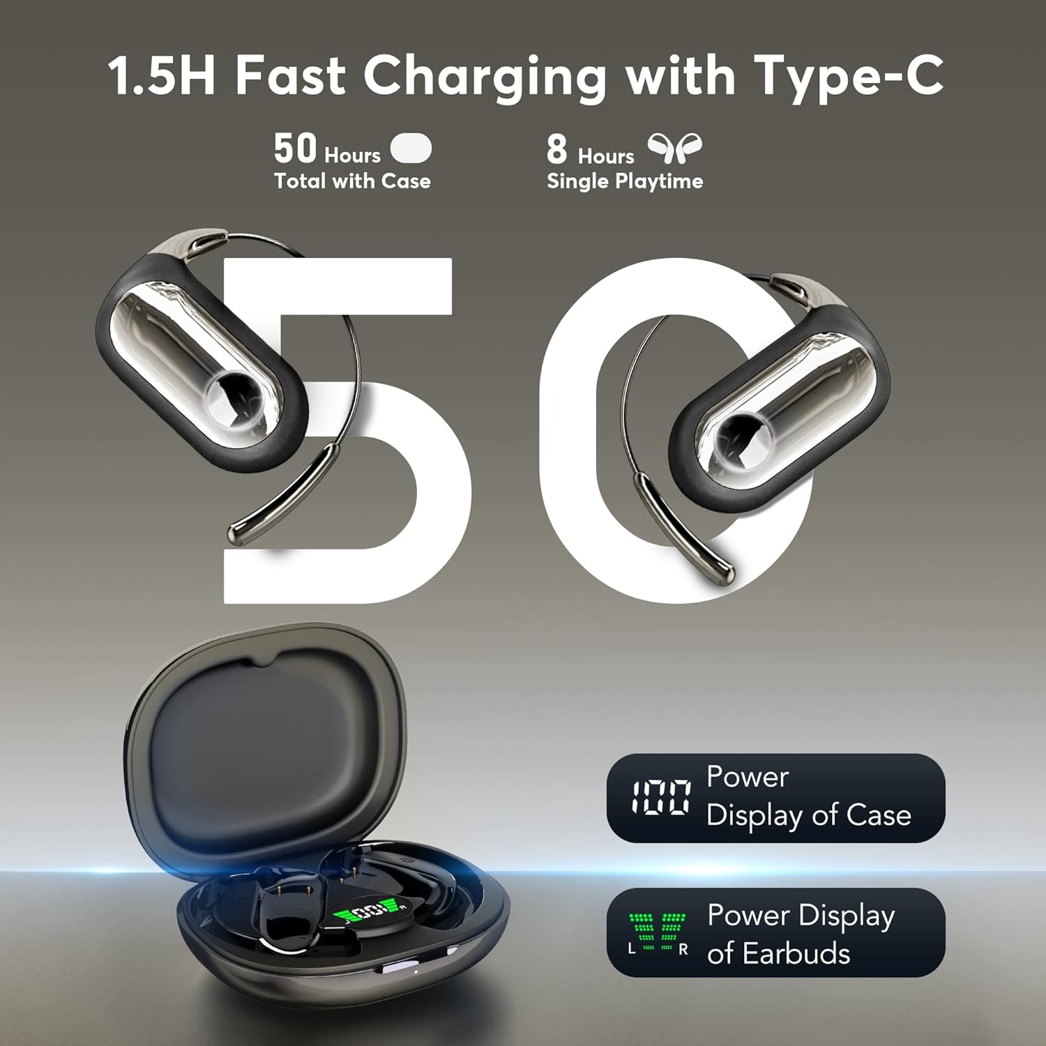 AI Translation Earbuds - Real-Time 168 Language Translator with Bluetooth 5.4