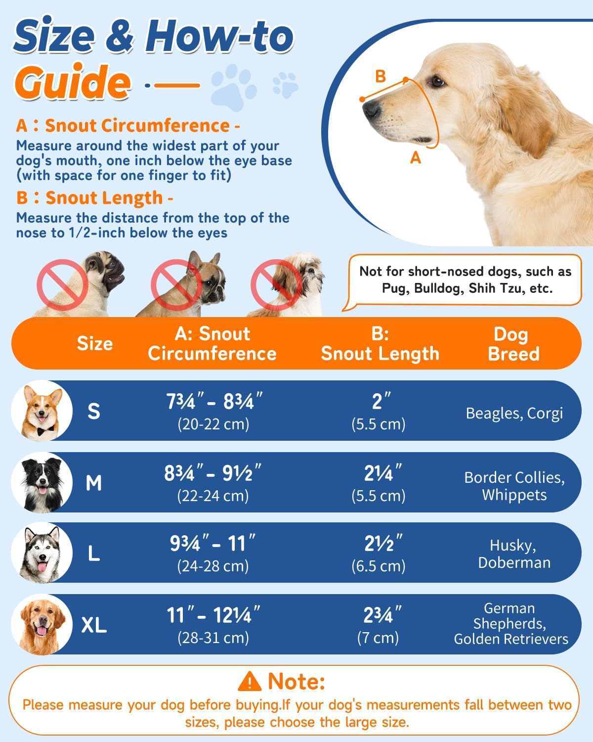 Dog Muzzle for Safety & Behavior Management - Breathable Comfort Fit with Adjustable Straps