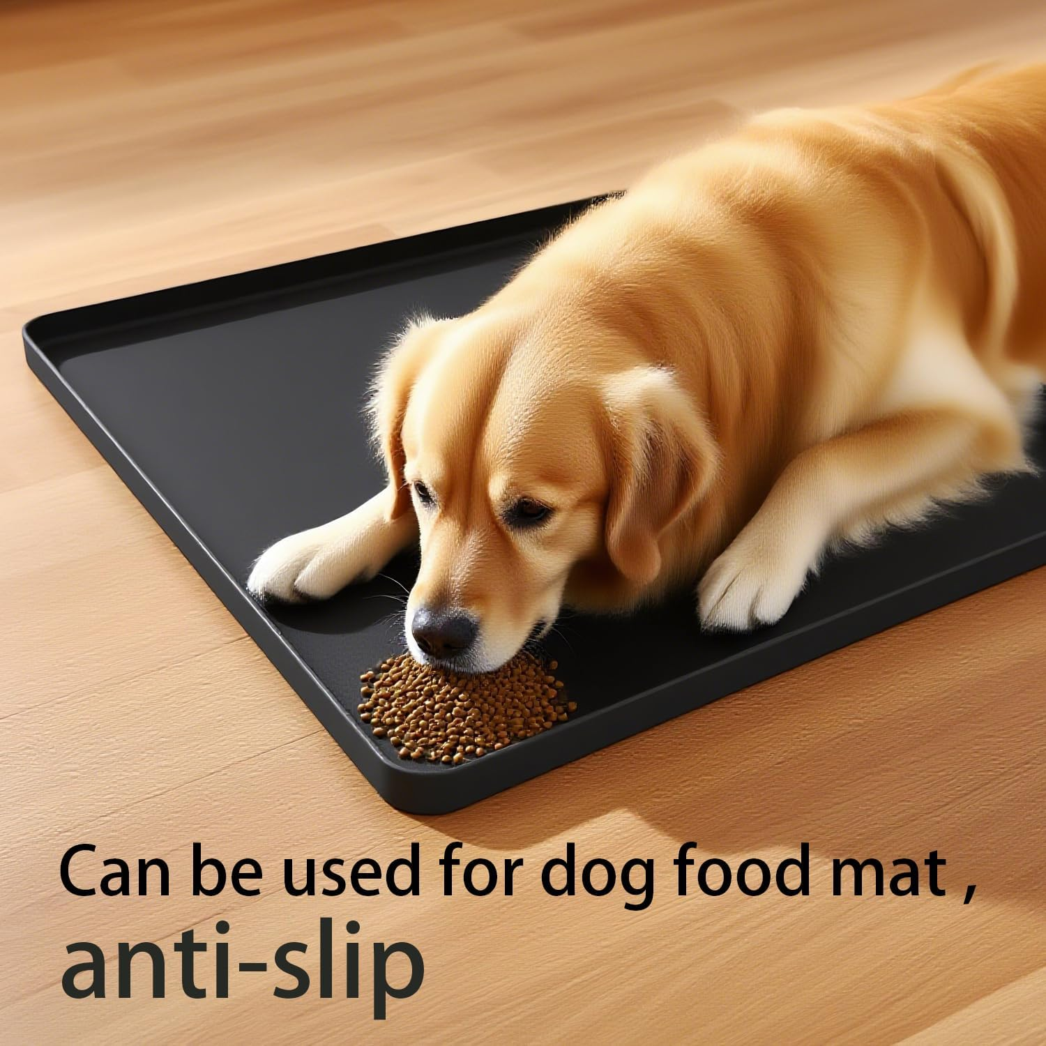 Washer and Dryer Mat - 23.6" x 23.6" Silicone Non-Slip Waterproof Protector Cover for Washing Machine and Dryer Top