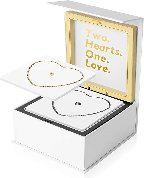 Permanent Bracelet Kit with Locking Heart Clasp - DIY Friendship Bracelets for Couples, Friends & Family - Unique Anniversary & Bonding Jewelry Set