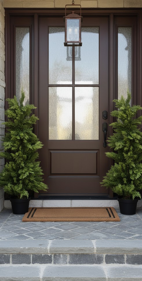 4ft Prelit Spiral Topiary Trees - 2 Pack Artificial LED Outdoor Indoor Decor with Planters