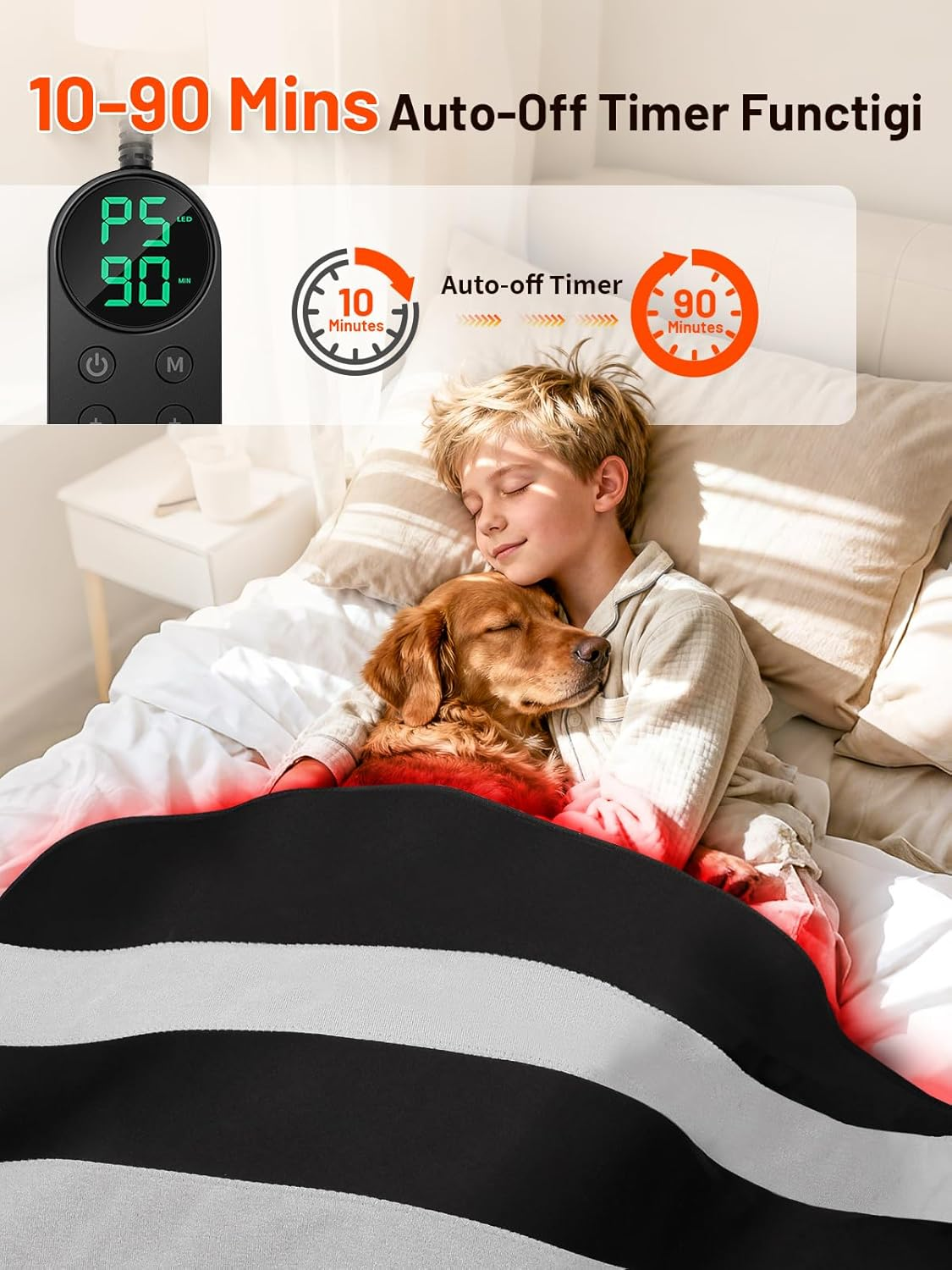 Red Light Therapy Mat 43x26 - 580 LED Near Infrared Pad 660nm 850nm for Full Body Pain Relief & Recovery