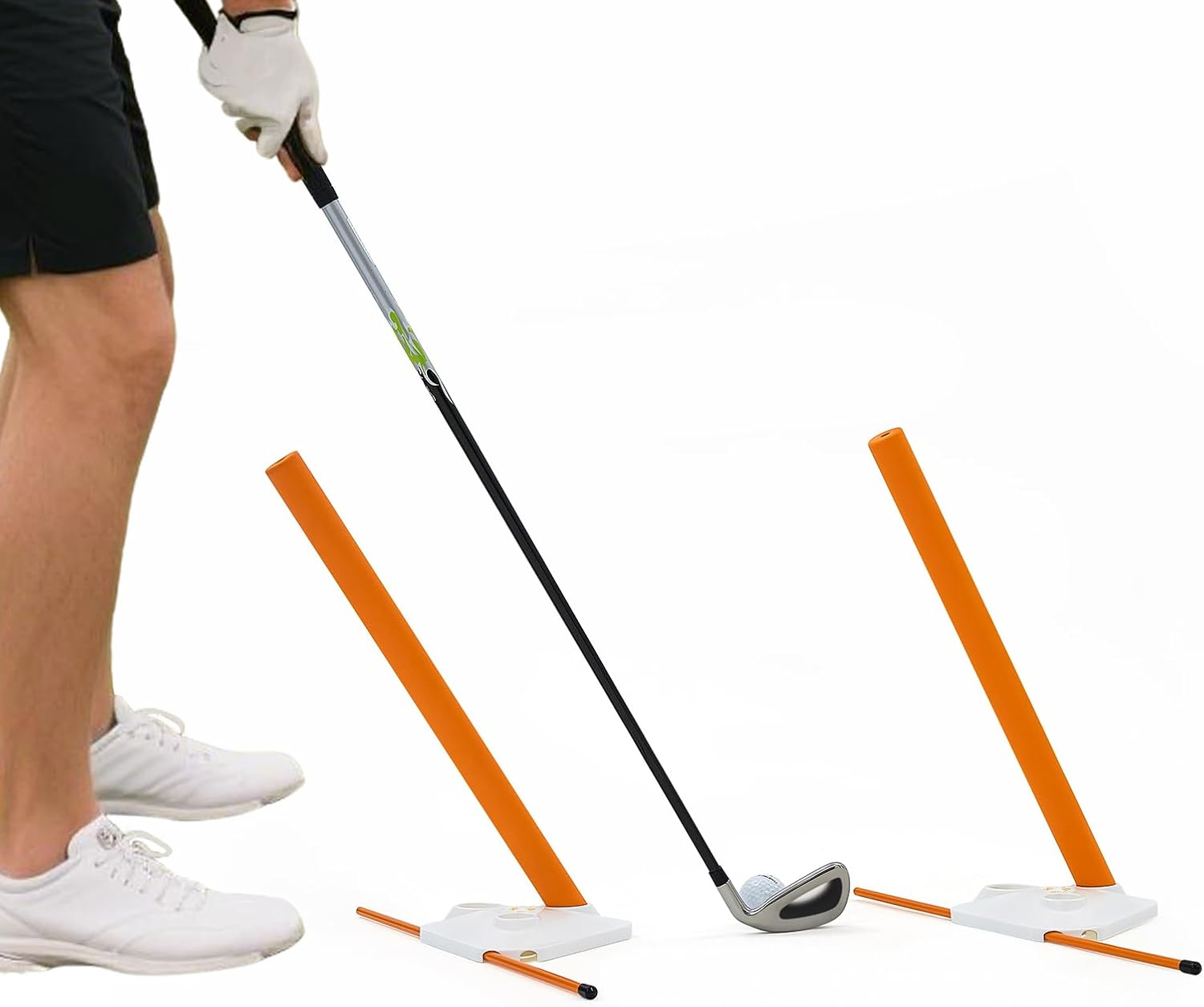 Golf Swing Training Aid - Alignment Discs & Sticks for Posture, Swing Plane & Path Correction