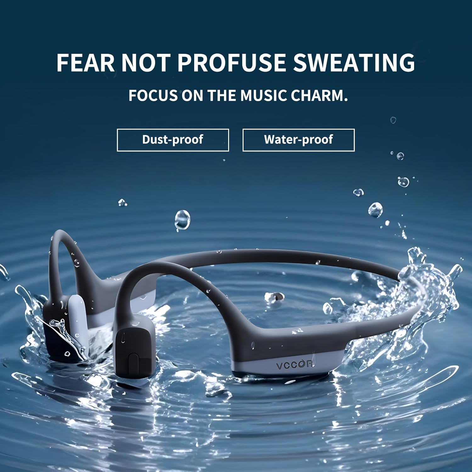 Bone Conduction Wireless Headphones - Open Ear Bluetooth Sport Earphones for Running, Cycling & Workouts | Sweat-Resistant with Built-in Mic | Radiant Pink