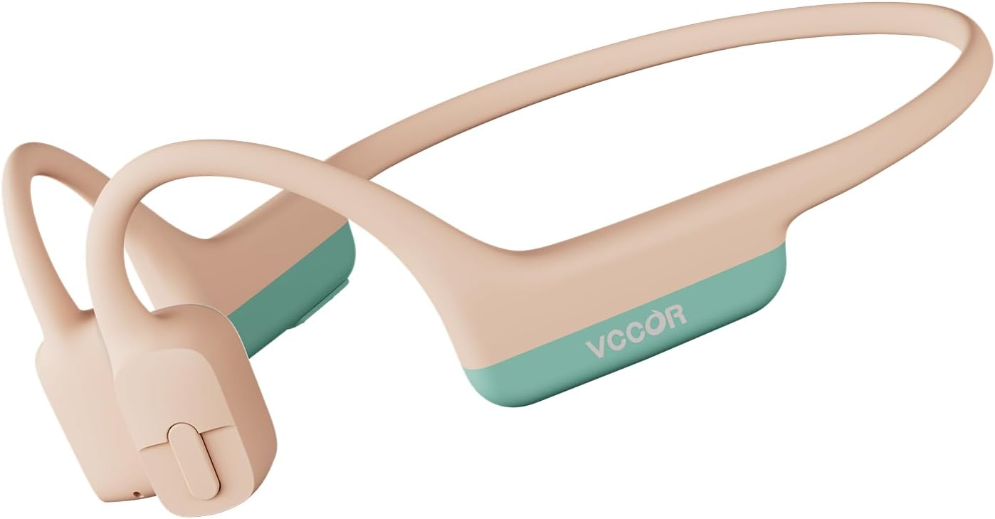 Bone Conduction Wireless Headphones - Open Ear Bluetooth Sport Earphones for Running, Cycling & Workouts | Sweat-Resistant with Built-in Mic | Radiant Pink