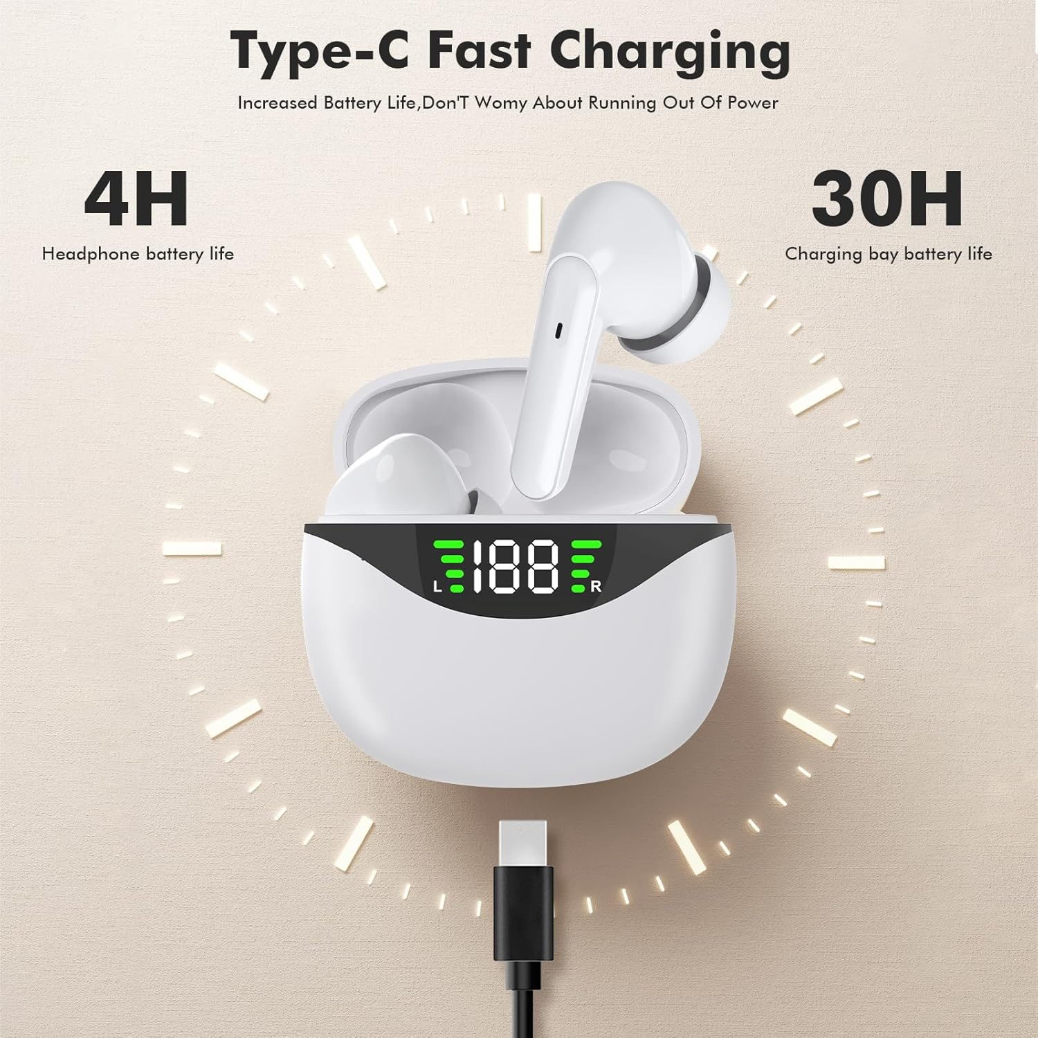 AI Translation Earbuds - Real-Time 144 Language Translator Device with 2-Way Instant Translation