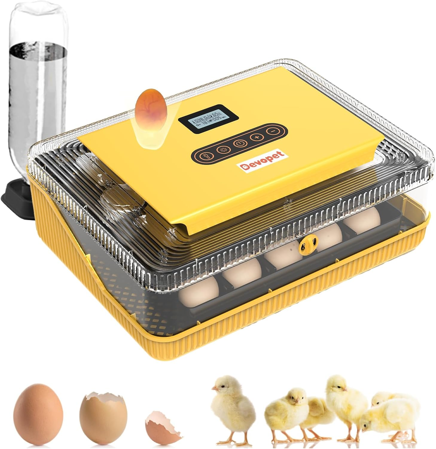 Digital Egg Incubator - Automatic Egg Turner with LED Display, Temperature & Humidity Control for 25 Chicken Eggs