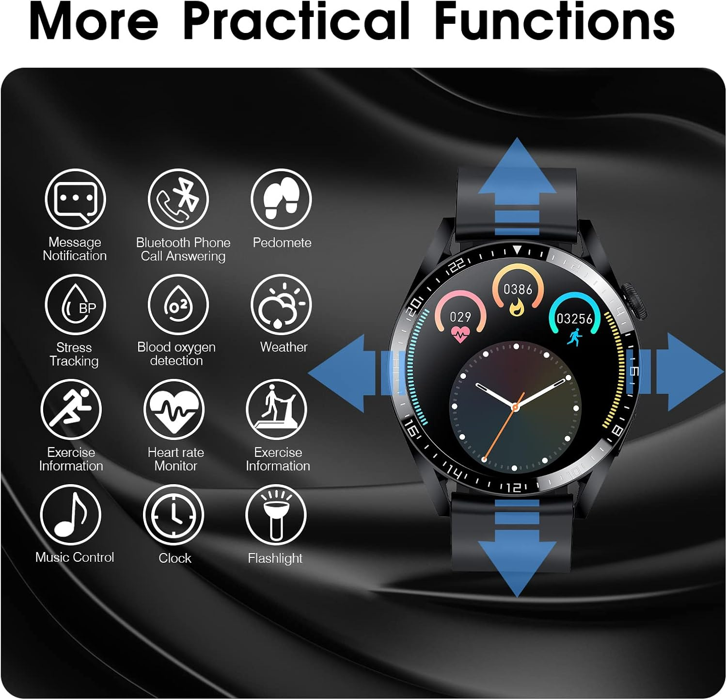 Smart Watch for Men 1.32" - Dial/Receive Calls, 20 Sports Modes, IP67 Waterproof Fitness Tracker with Heart Rate & Sleep Monitor for Android & iOS