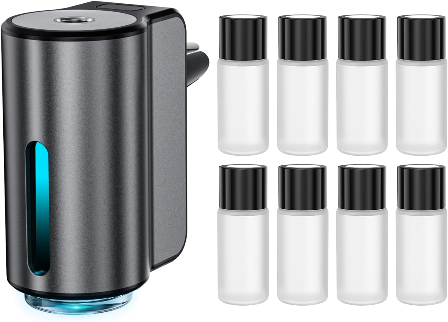 Smart Car Air Freshener Diffuser with 8 Refills - Three Adjustable Modes Car Diffuser, Aromatizante para Carro for Long-Lasting Fragrance