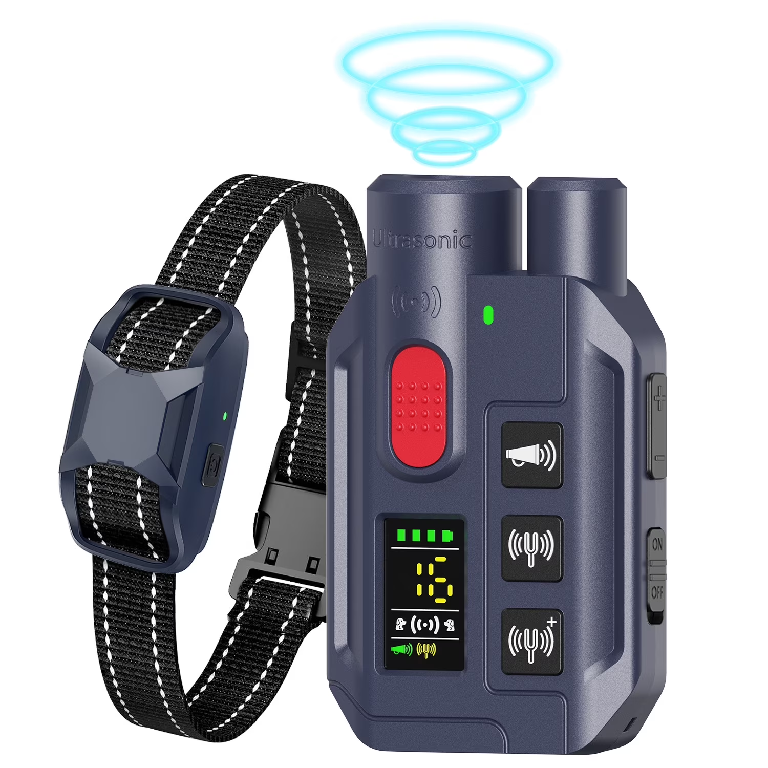RS11 Ultrasonic Dog Training Collar 4 Modes 3300FT Range