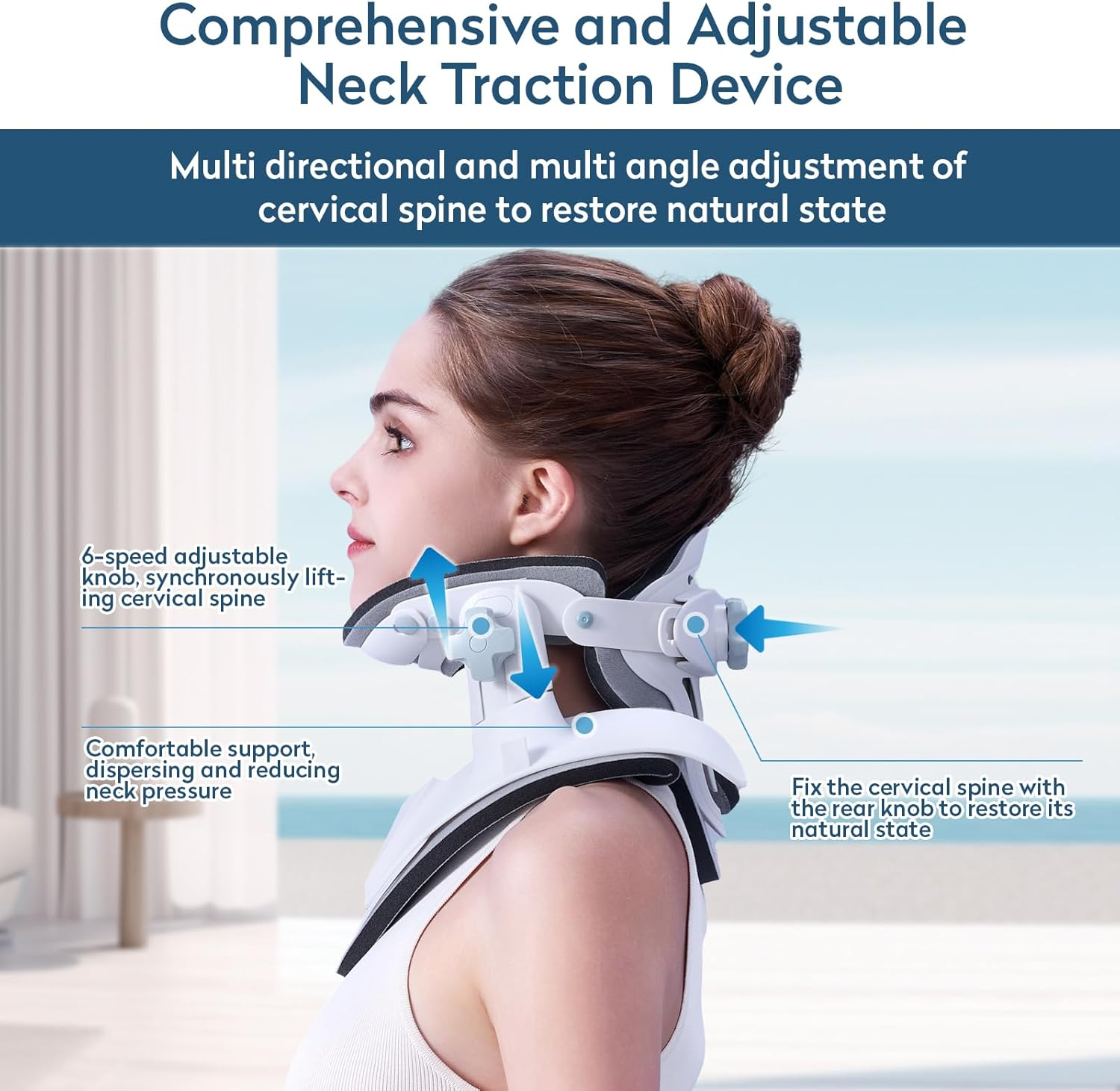 Neck Stretcher Cervical Traction Device White