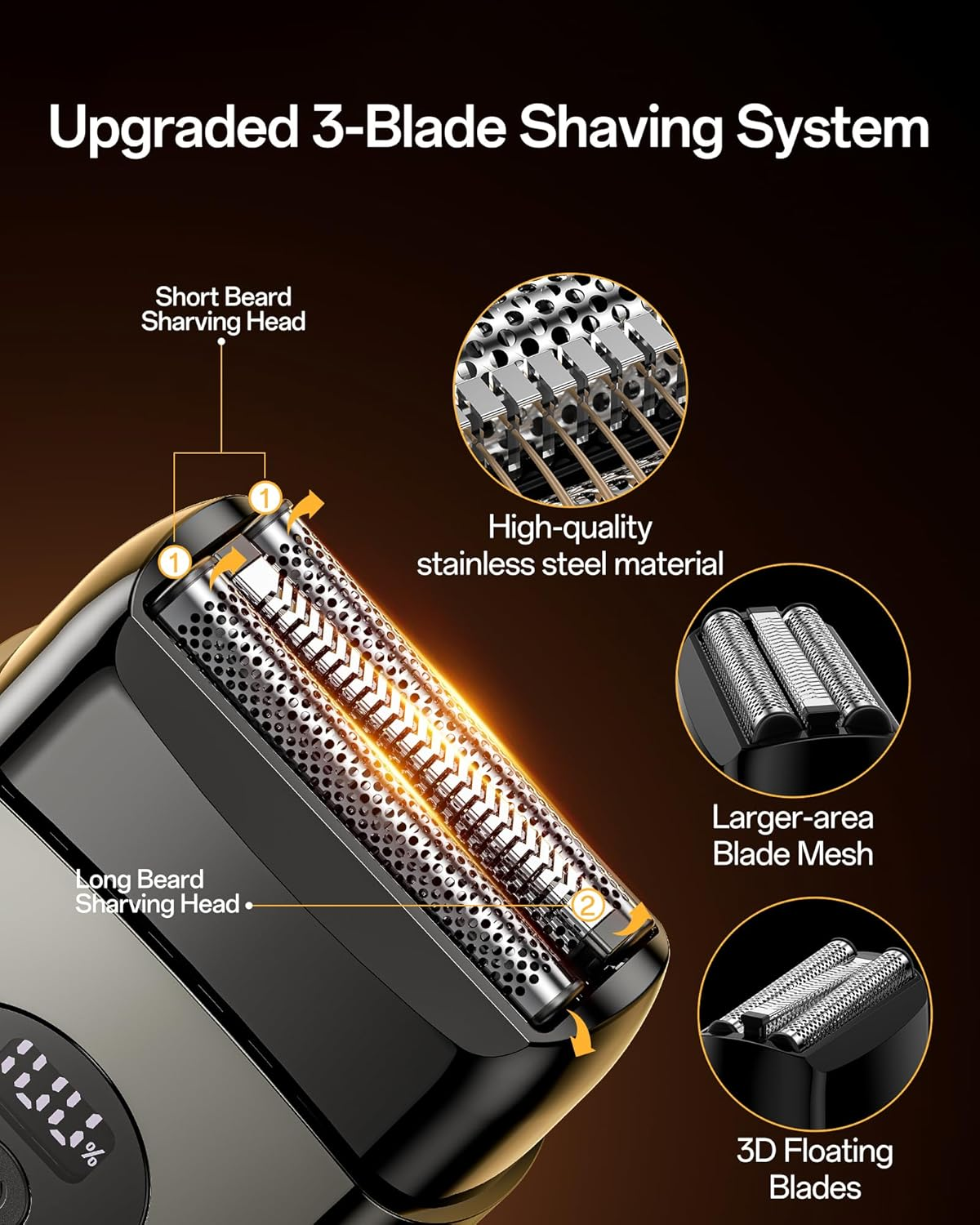Mini Electric Razor Portable Cordless Travel
