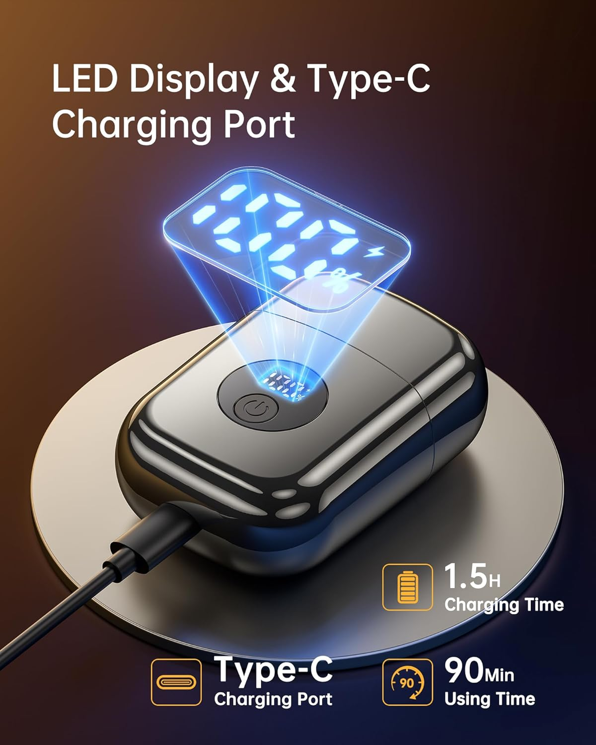 Mini Electric Razor Portable Cordless Travel