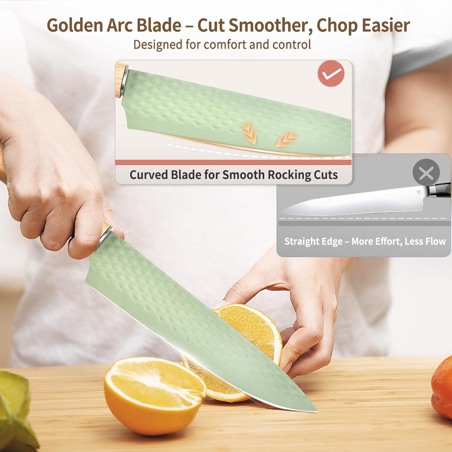 7-Piece Kitchen Knife Set - Sharp Chef & Meat Knives