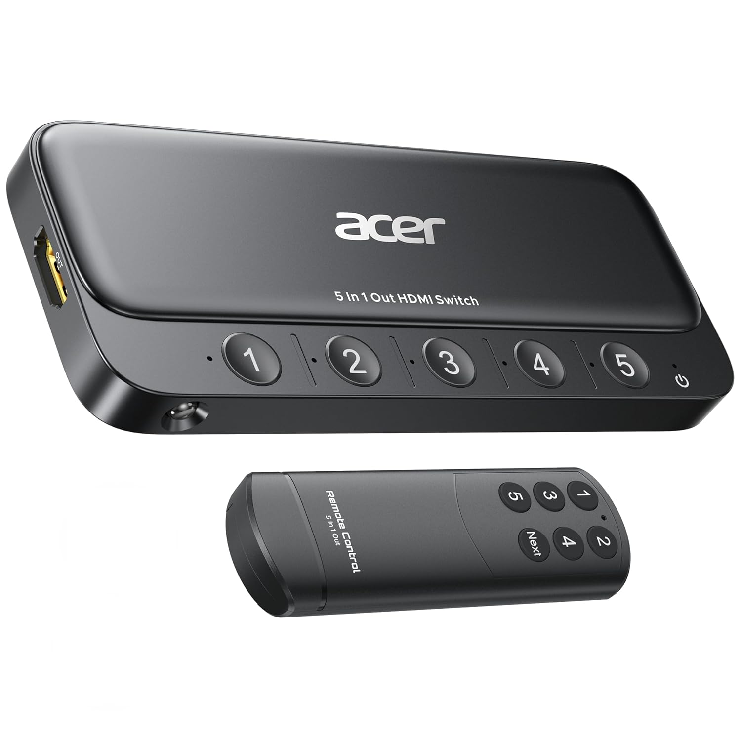 HDMI Switch 5 in 1 Out 4K@60Hz HDR HDMI 2.0 Remote