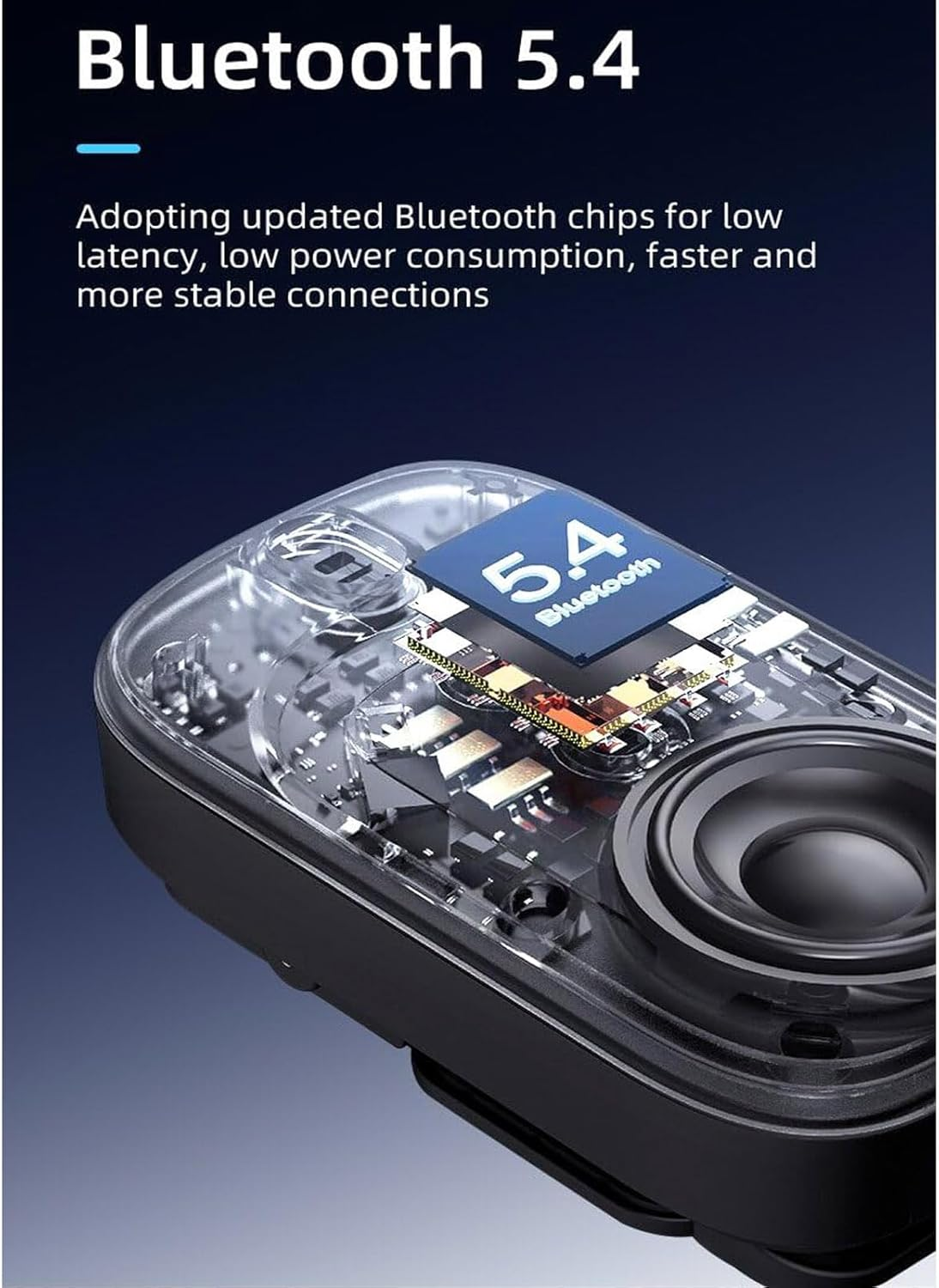 Wearable Bluetooth Speaker IPX5 Clip-On Mic Hands-Free