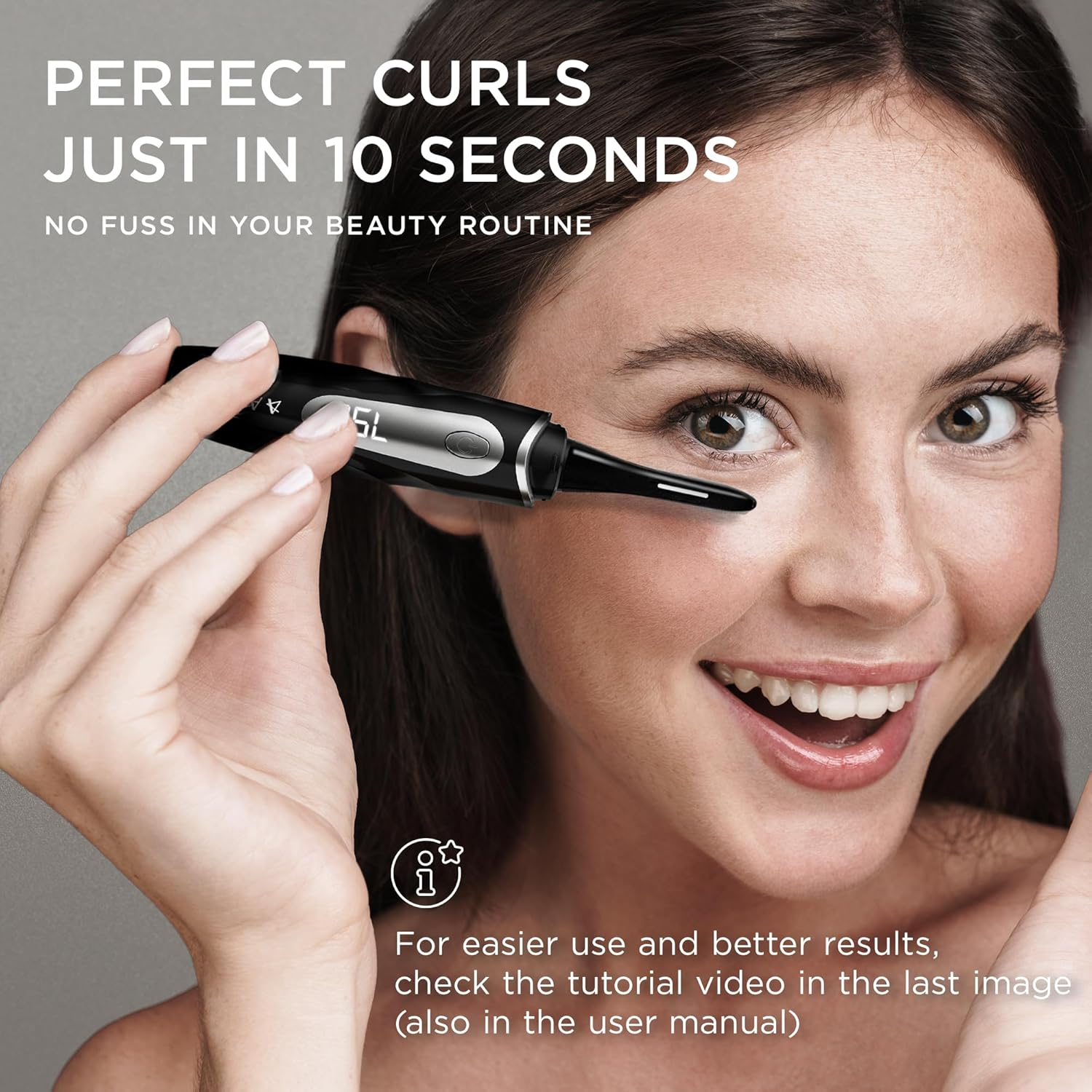Heated Electric Eyelash Curler 10-Sec 24Hr Rechargeable