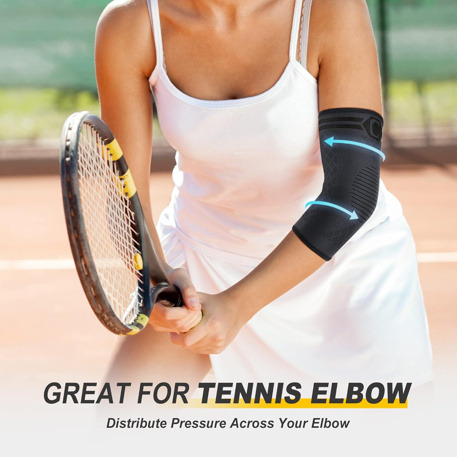 Elbow Brace Compression Sleeve for Tendonitis & Tennis Elbow