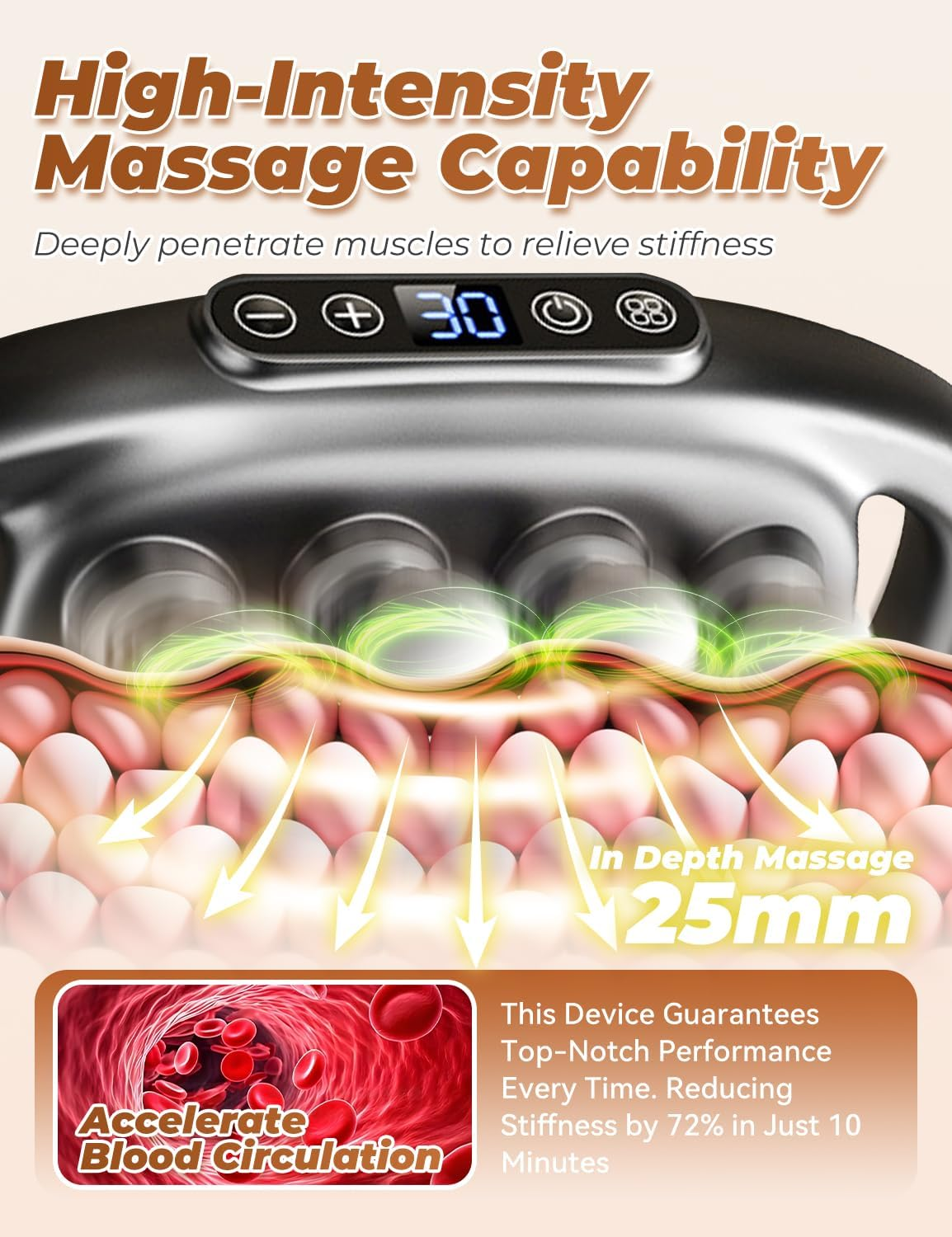 New Gen 16-Head Massage Gun with Heat & 3 Modes