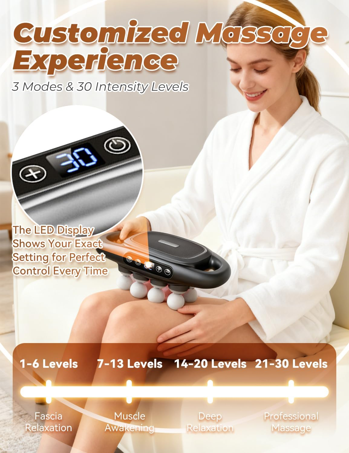 New Gen 16-Head Massage Gun with Heat & 3 Modes