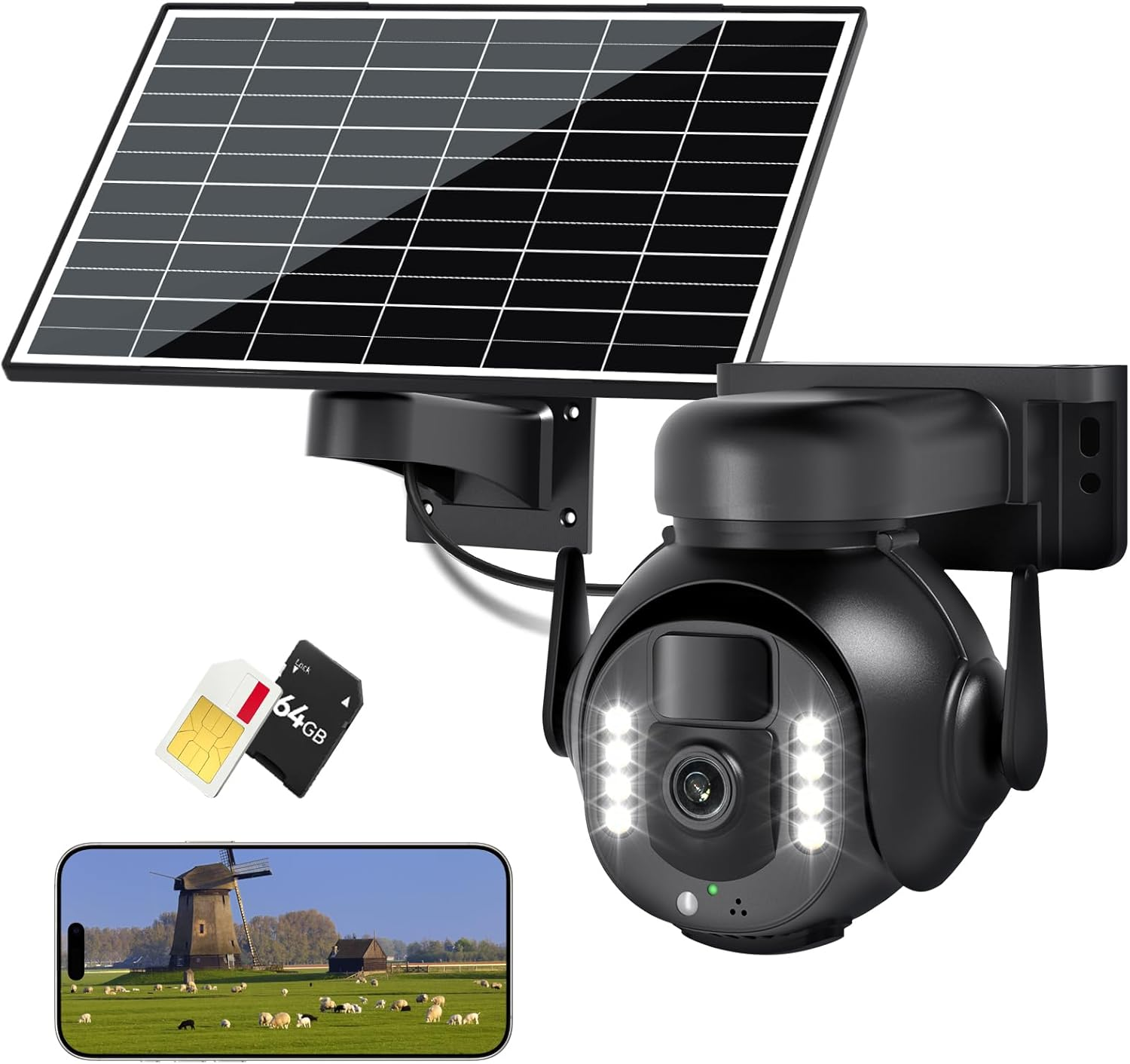 4K 8MP 4G LTE Cellular Security Camera