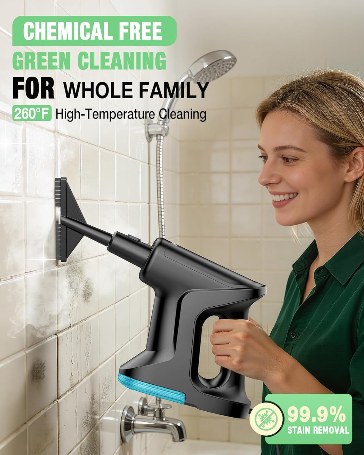 14-in-1 Heavy Duty Steam Mop & Handheld Steam Cleaner