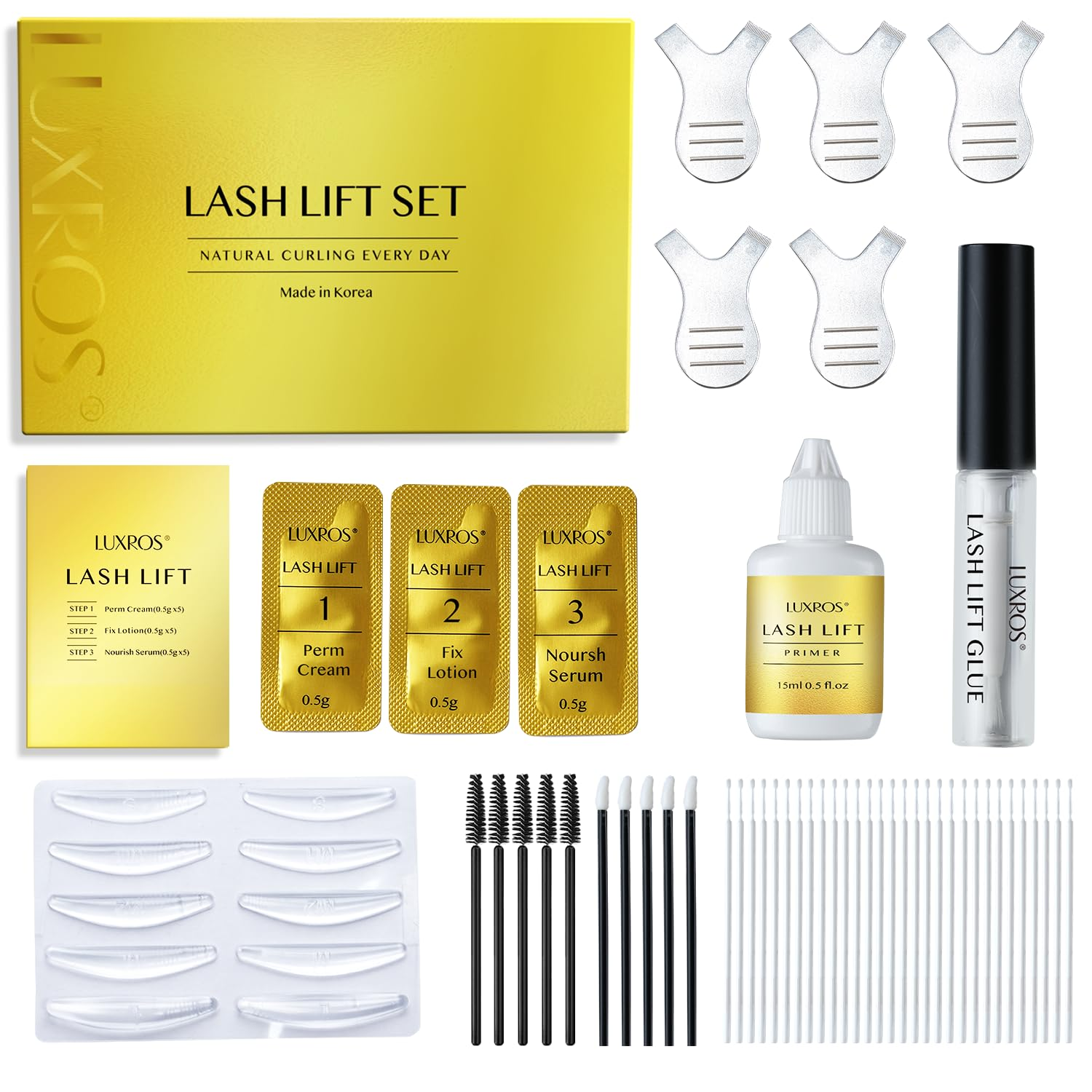 Korean Lash Lift Kit Thio-Free Keratin 5-Use