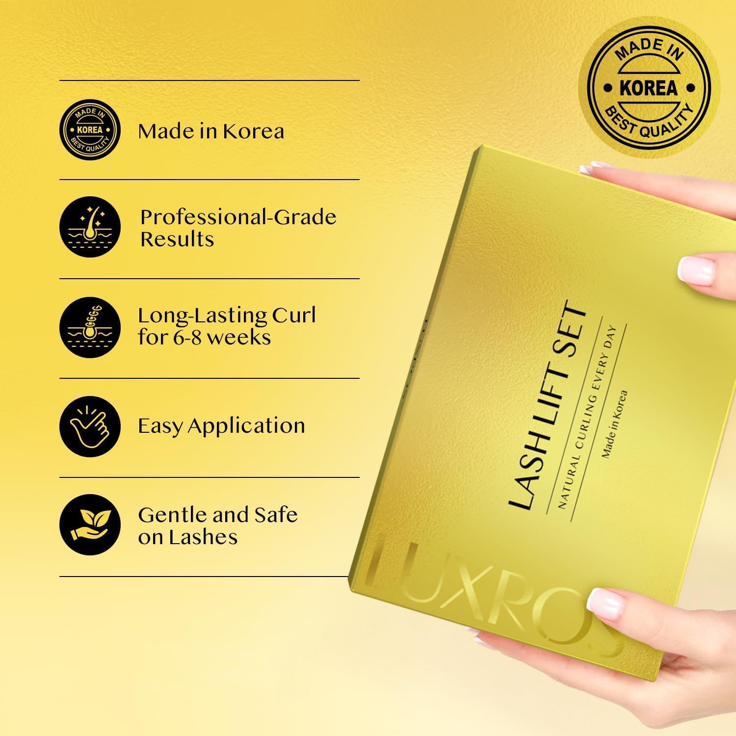 Korean Lash Lift Kit Thio-Free Keratin 5-Use