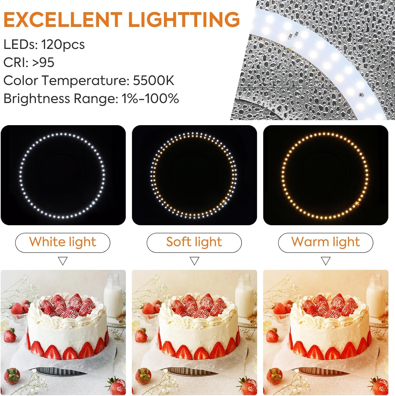 12-Inch Photo Light Box Studio Kit 6 Backdrops