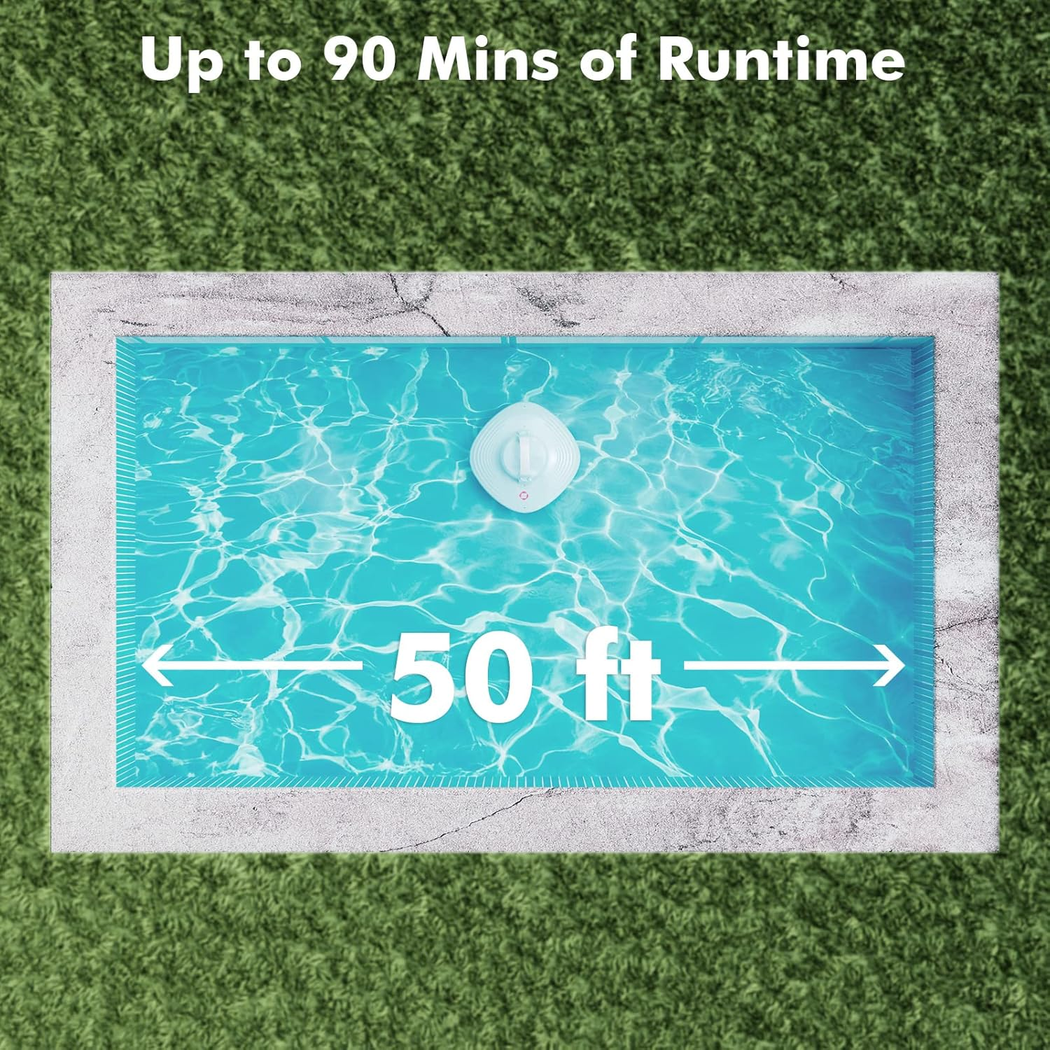 HYDRUS Robotic Pool Vacuum Brushless 90 Min