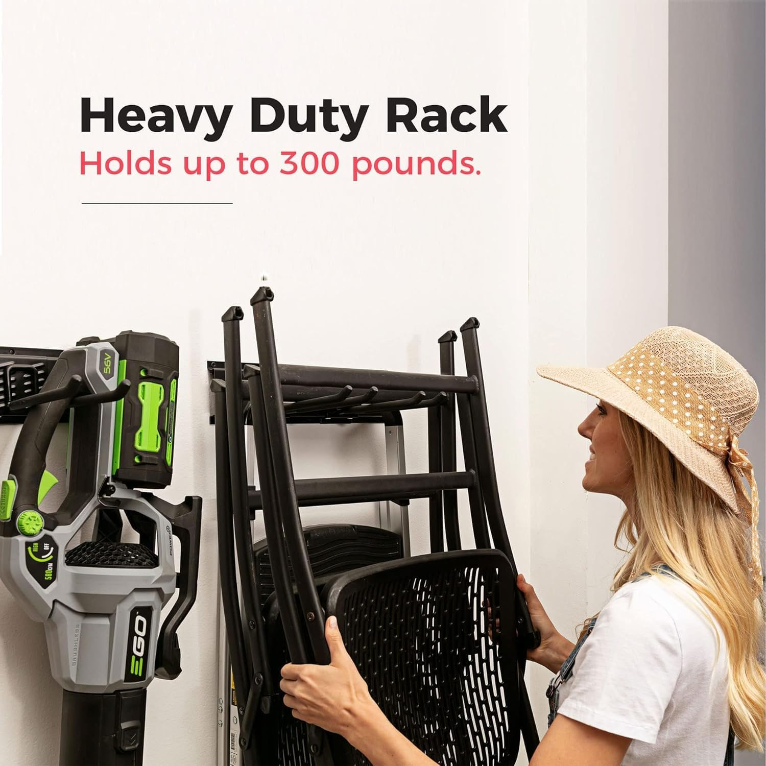 TIDYME Garage Tool Organizer Wall Mount 64in
