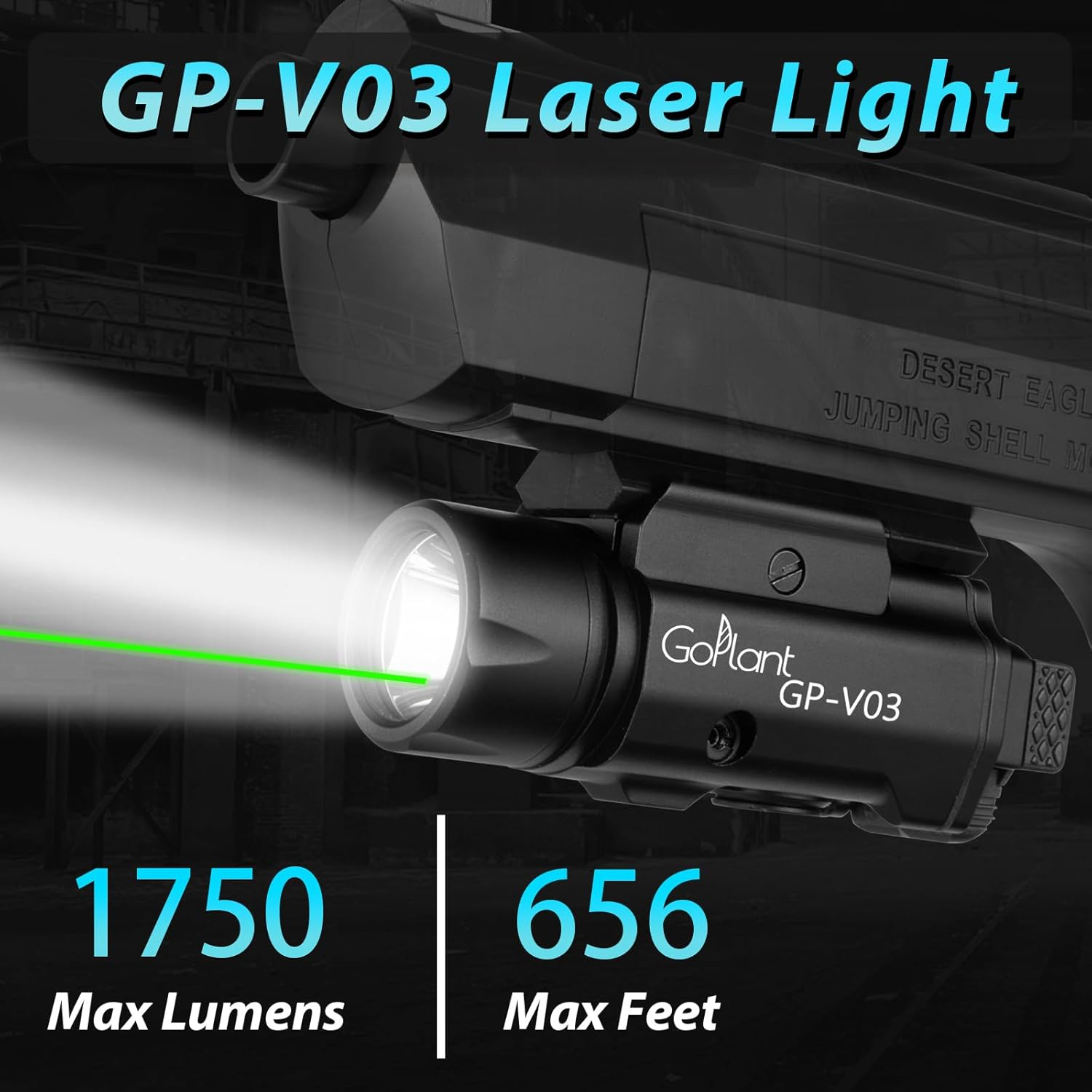 1750 Lumen Tactical Weapon Light Green Laser Combo