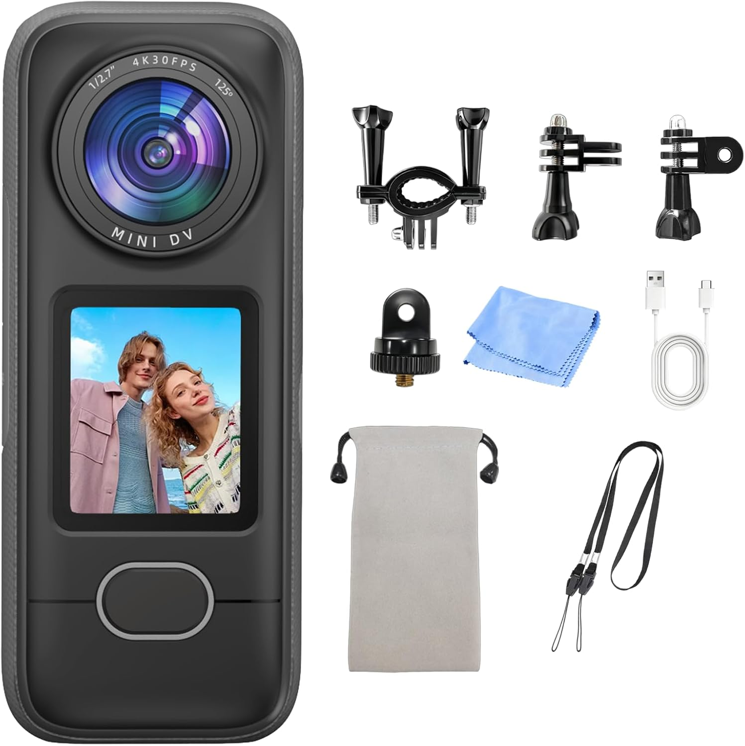 4K Action Camera IPX6 Waterproof WiFi 3.5Hr
