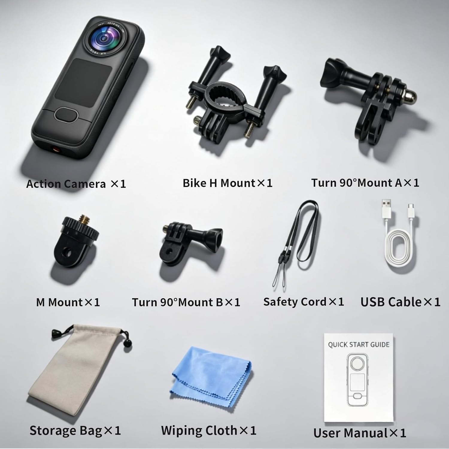 4K Action Camera IPX6 Waterproof WiFi 3.5Hr