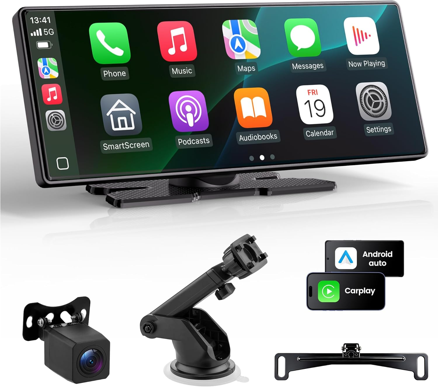 10.26in Wireless CarPlay Android Auto Screen 1080P