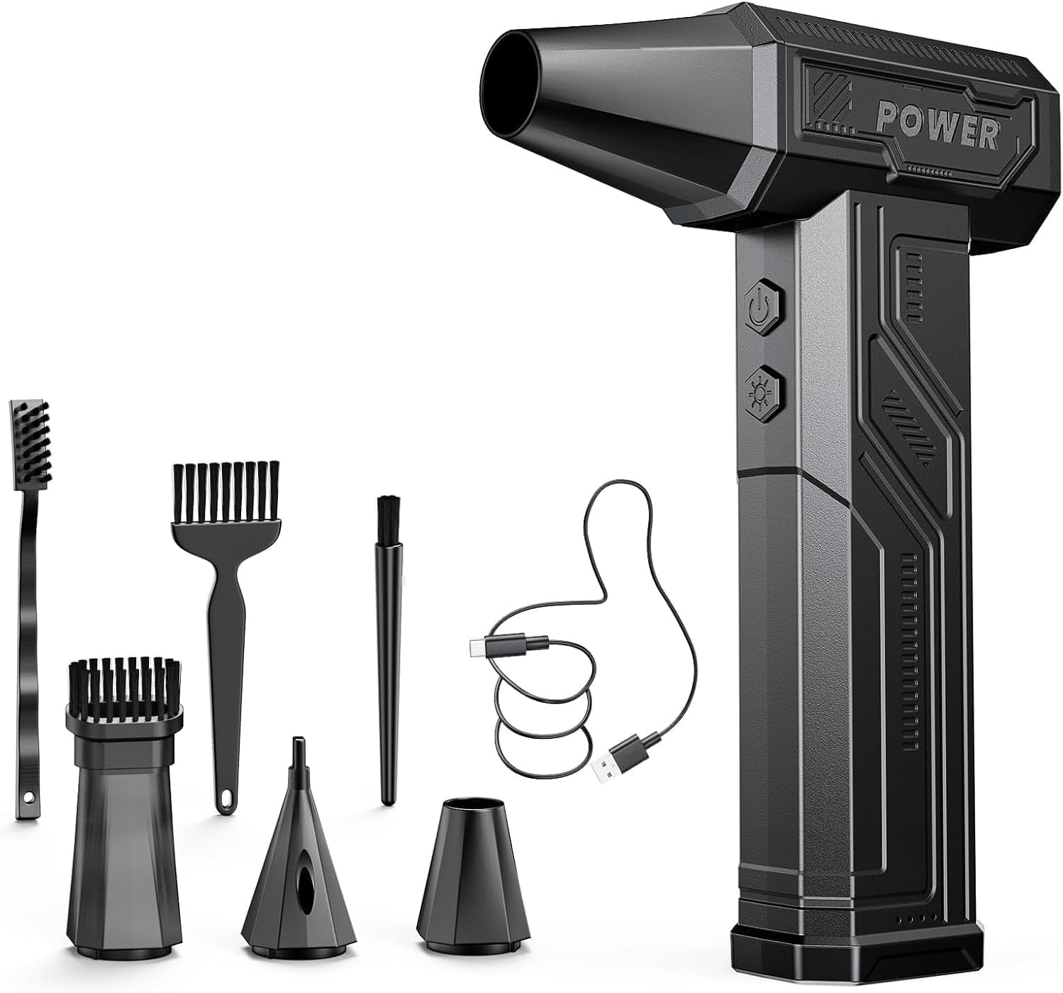 Electric Air Duster 200000RPM Rechargeable 4-Gear