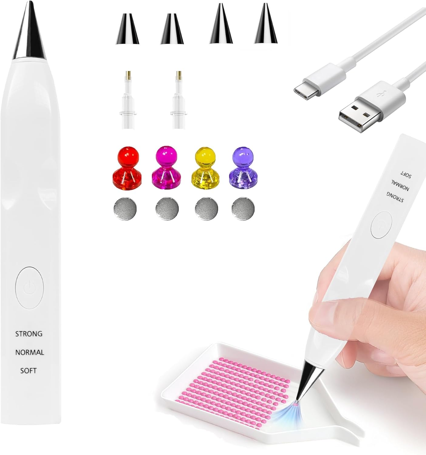 Electric Diamond Art Painting Pen No Wax Wireless