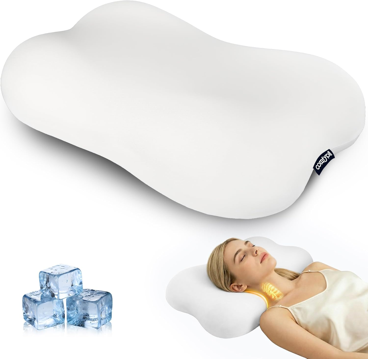 Ergonomic Memory Foam Pillow Neck Pain All Sleepers
