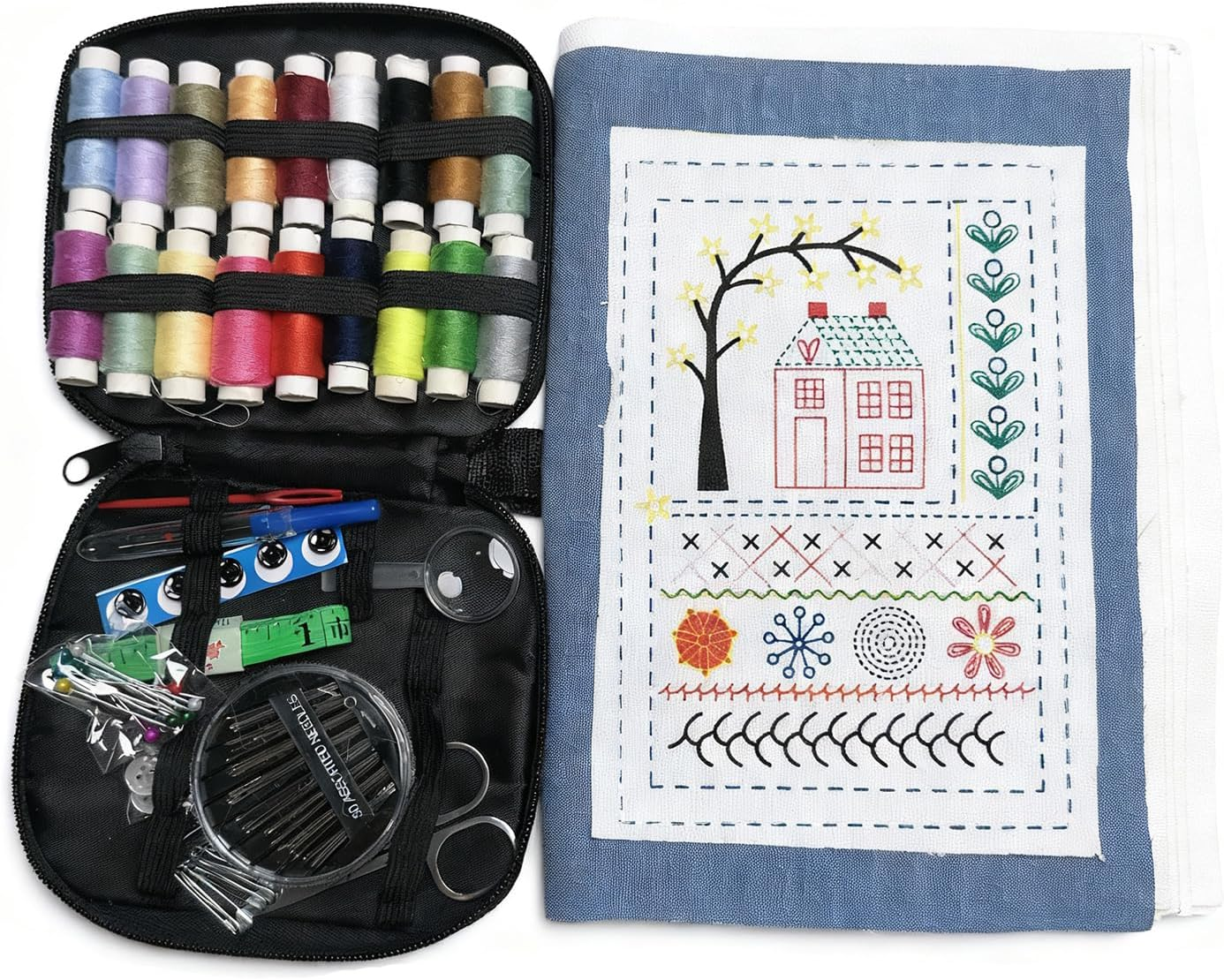 Embroidery Stitch Practice Kit 106 Patterns Beginner Set