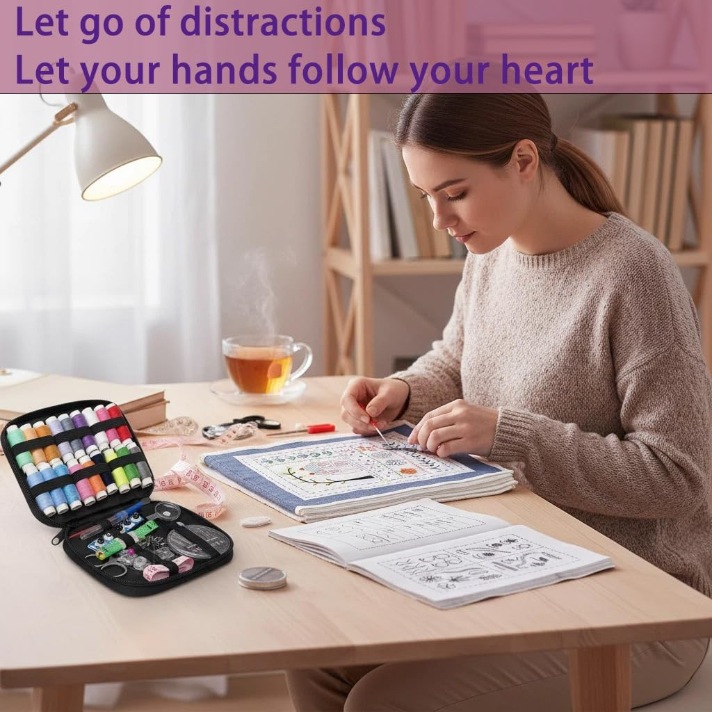 Embroidery Stitch Practice Kit 106 Patterns Beginner Set