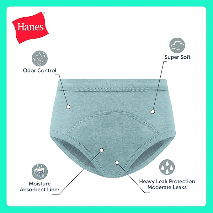 Hanes Boys Potty Training Underwear Heavy Absorbency 5 Pack