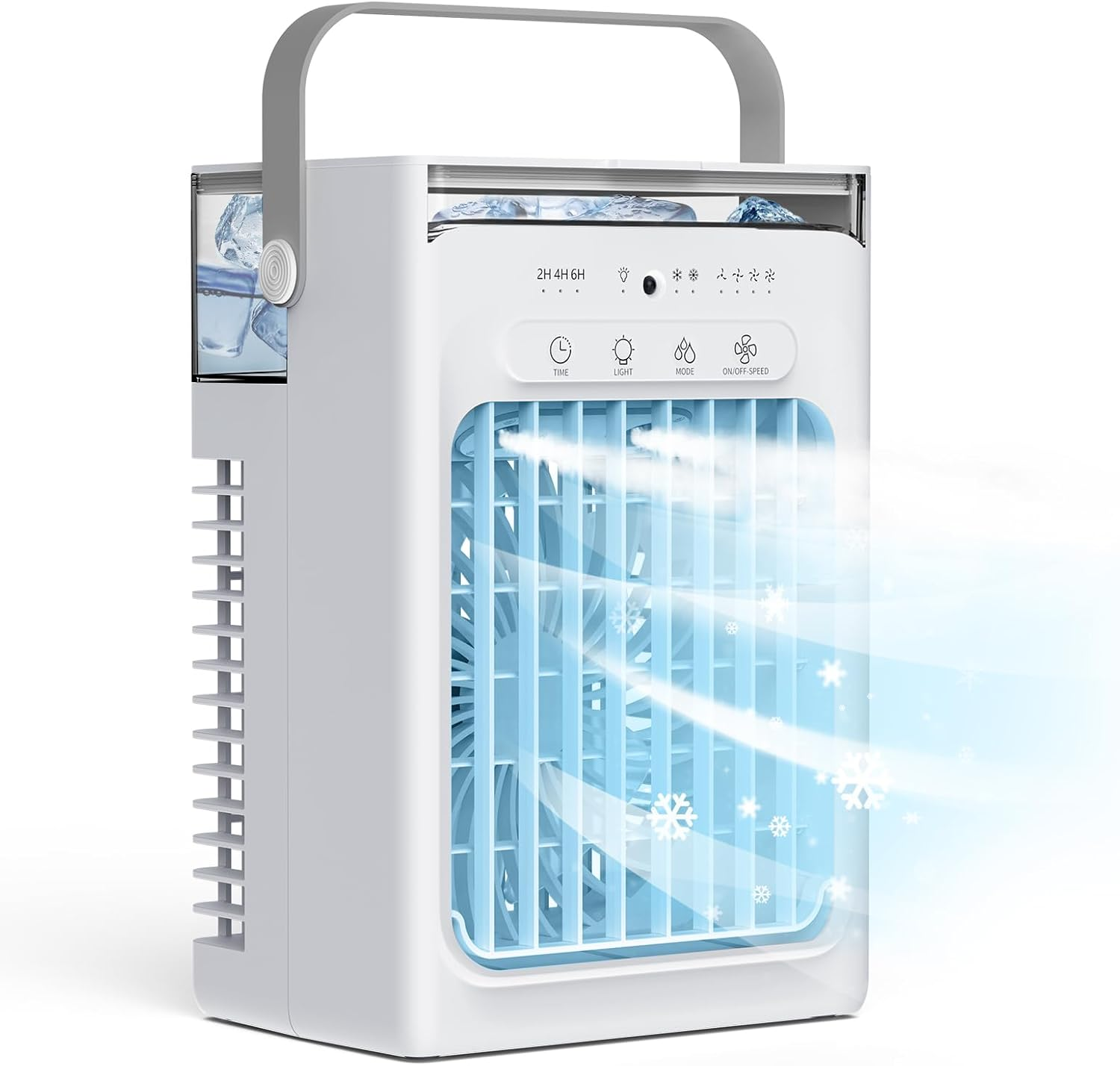 Portable Mini Air Conditioner 3-in-1 USB 1000ml Tank Timer