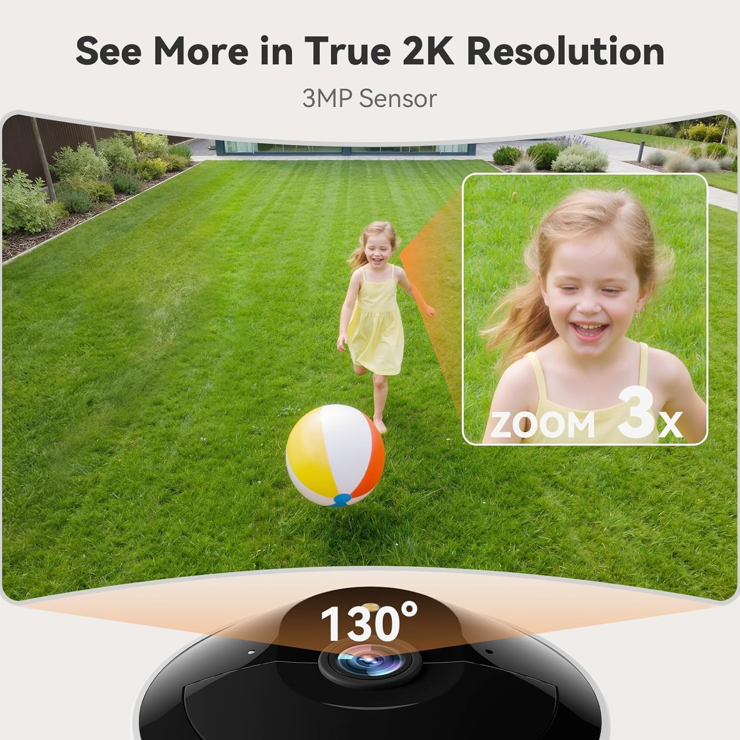 Magnetic Wireless Security Camera 2K AI Battery 2-Way Audio