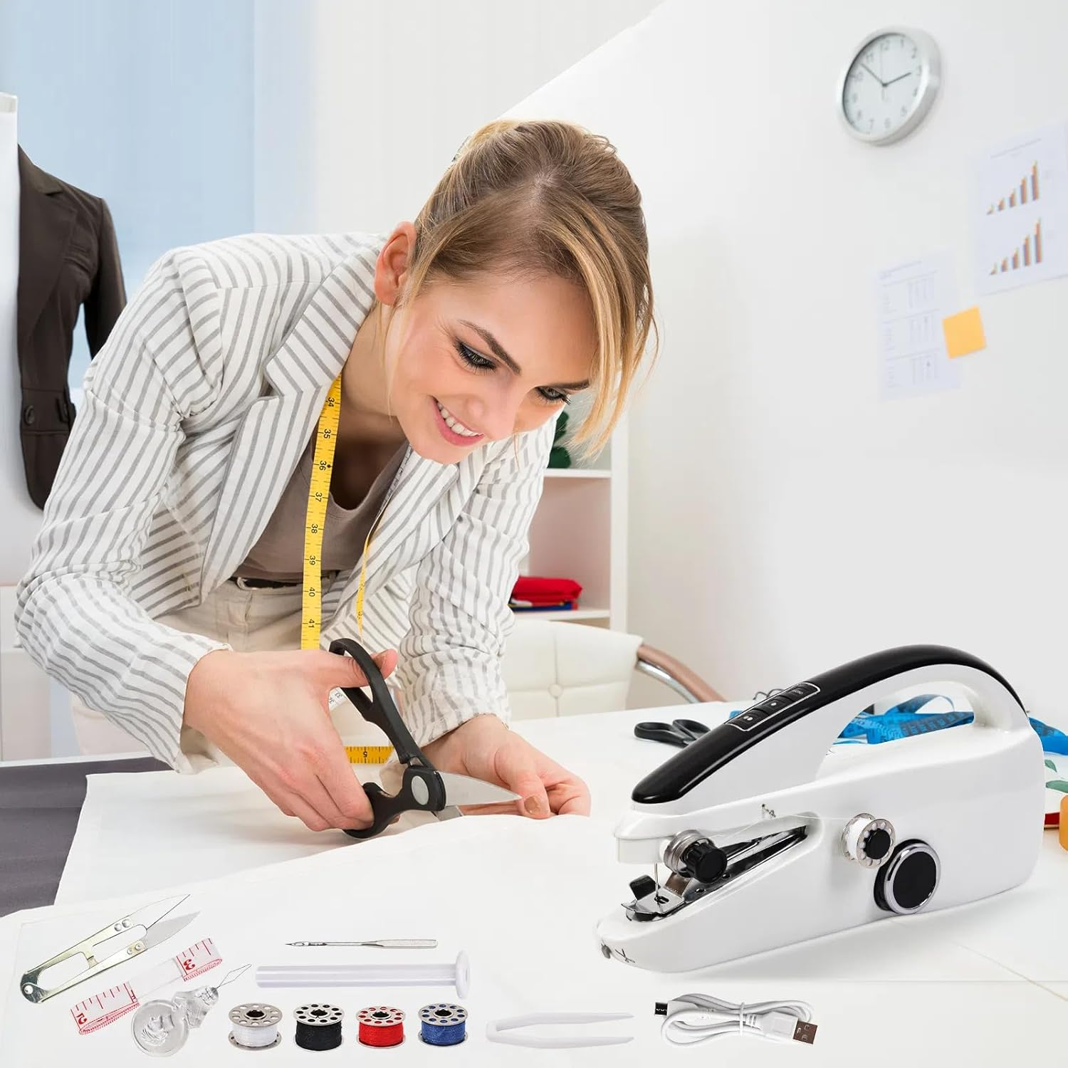 Handheld Sewing Machine for Quick Stitching