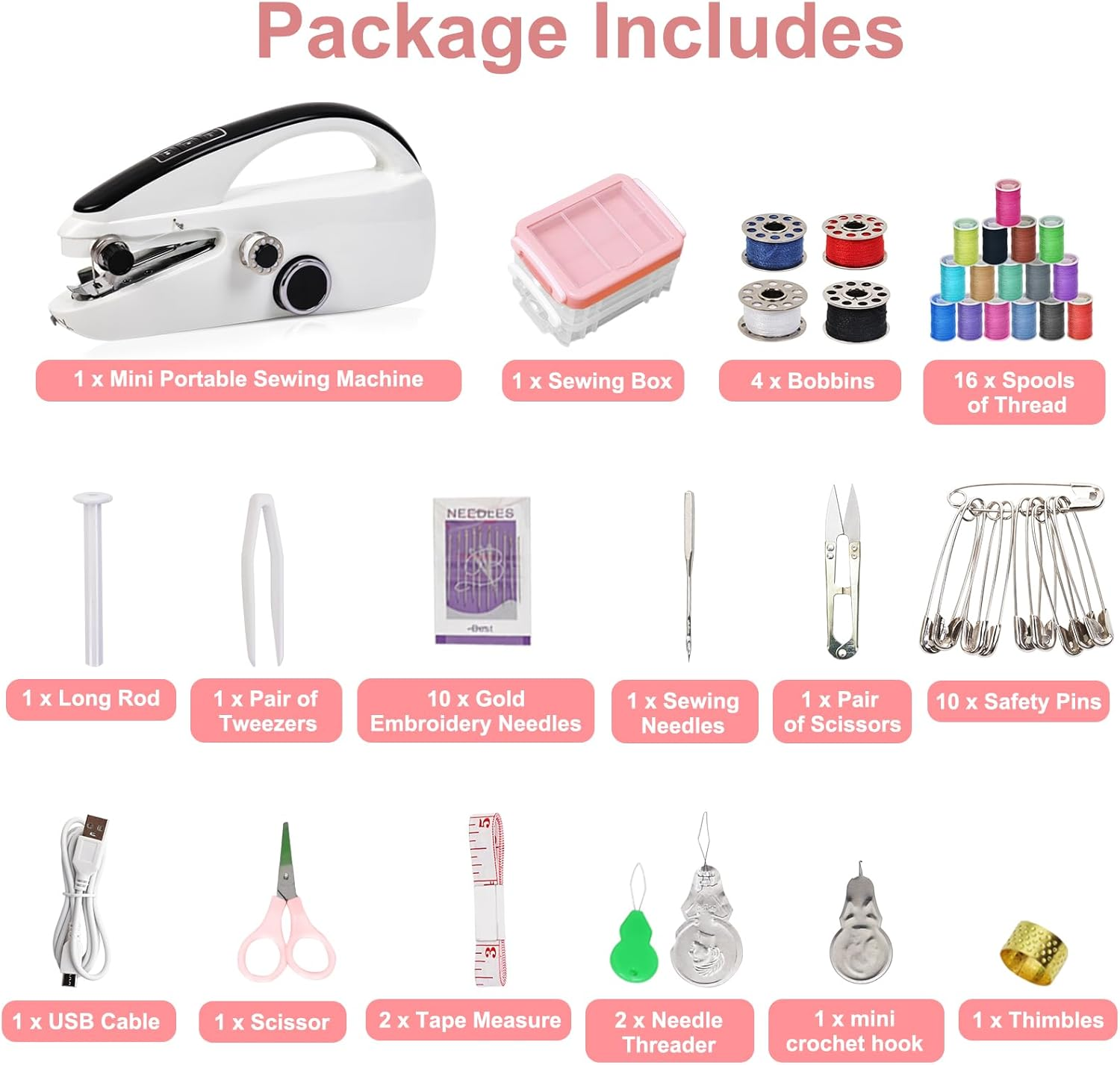 Handheld Sewing Machine for Quick Stitching