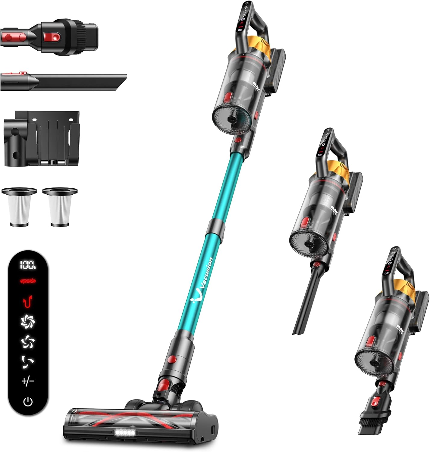 Cordless Vacuum Cleaner 650W 55KPa 8-in-1 Stick Vacuum