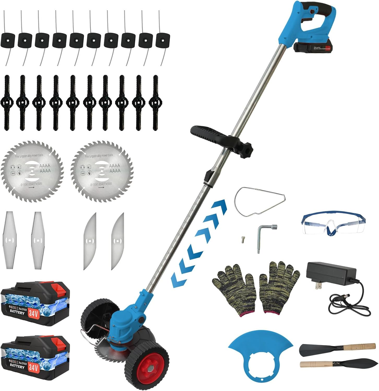 24V Cordless 3-in-1 Weed Wacker & Grass Trimmer