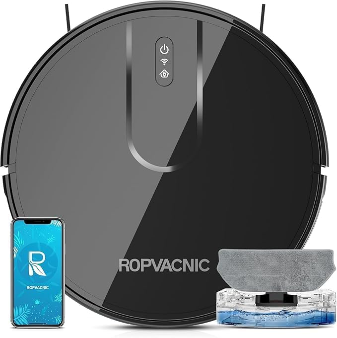 ROPVACNIC Robot Vacuum & Mop Combo 5200Pa