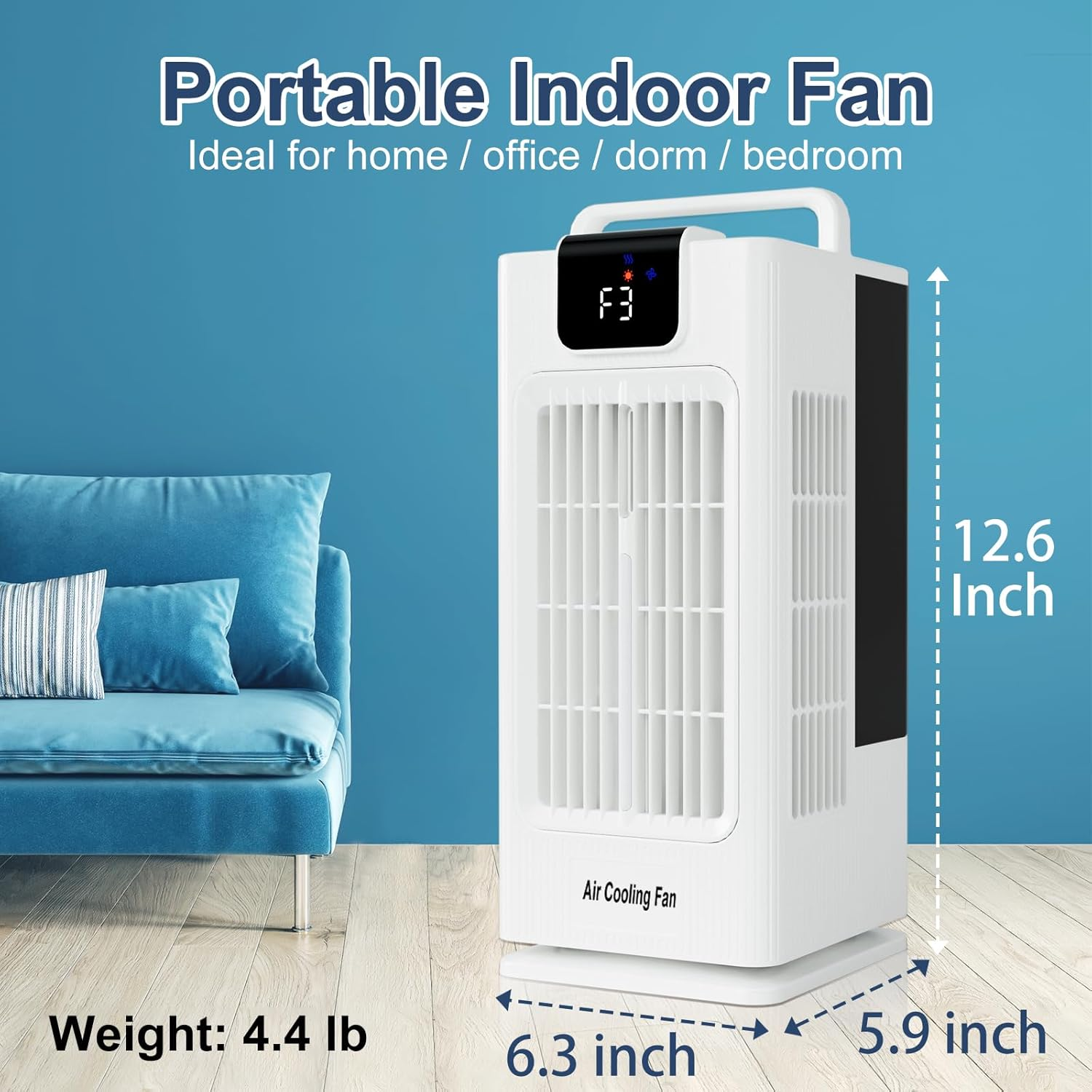 Sugoiti Portable Fan 4 Speeds 8H Timer 2L Tank