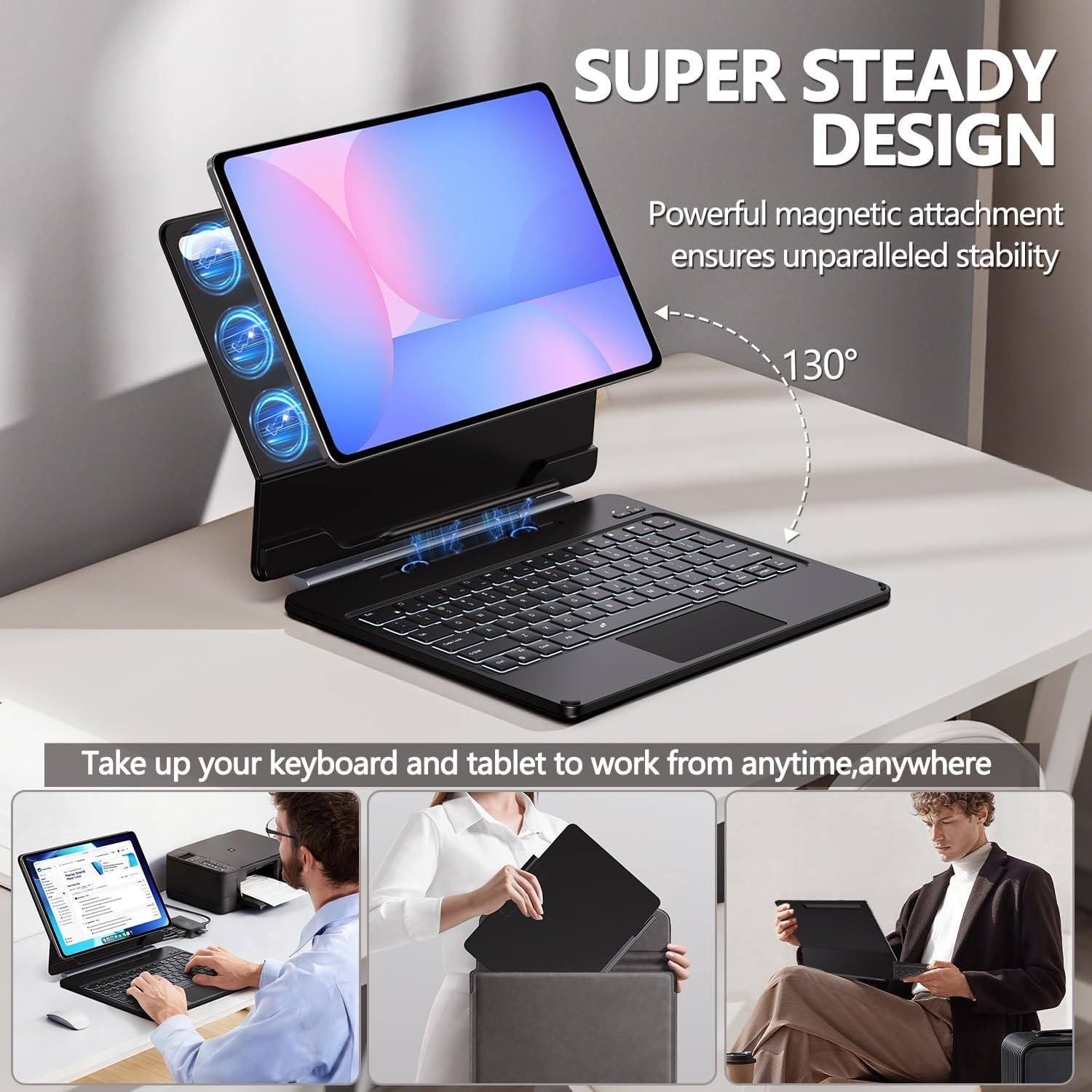 ORDA Keyboard Case Samsung Galaxy Tab S10 FE Plus 13.1